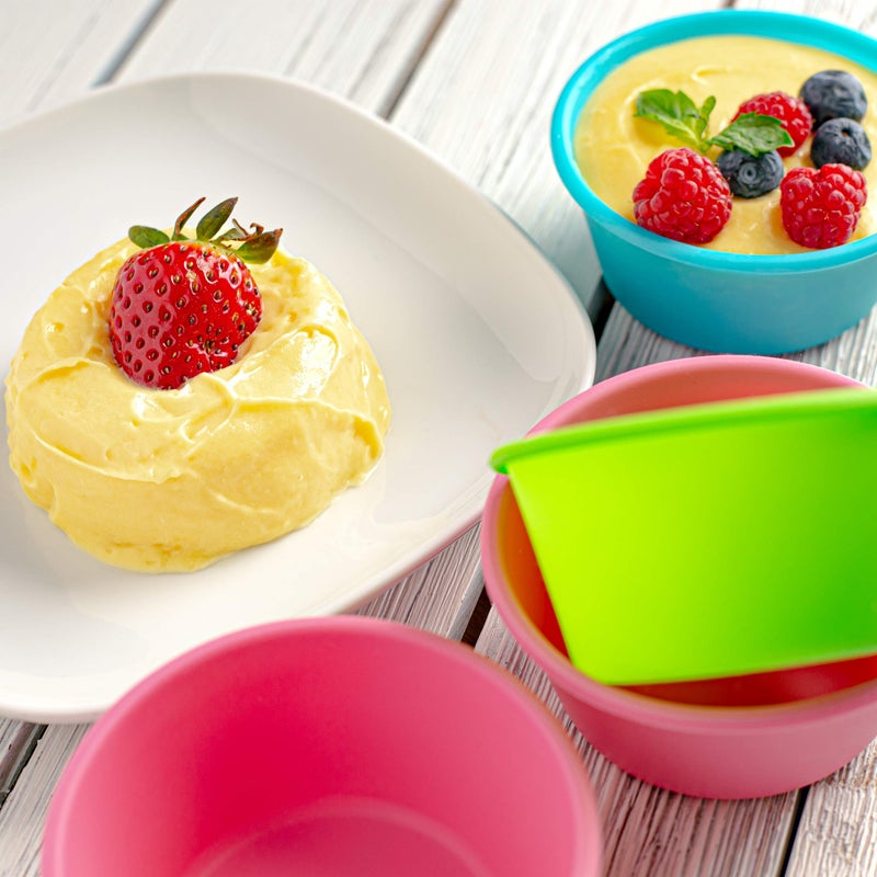 Bakerpan Silicone Jumbo Muffin Cups For Baking, Smooth Large Air Fryer Muffin Cups, 3 1/2 Inch Muffin Baking Cups, Jumbo Cupcake Liners - Set of 8 - Image 4